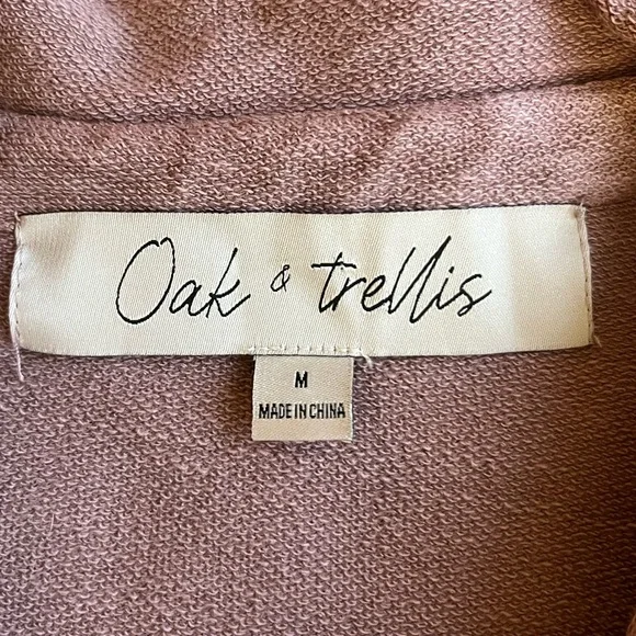 Oak & Trellis Reverse French Terry Shacket - Picture 7 of 13
